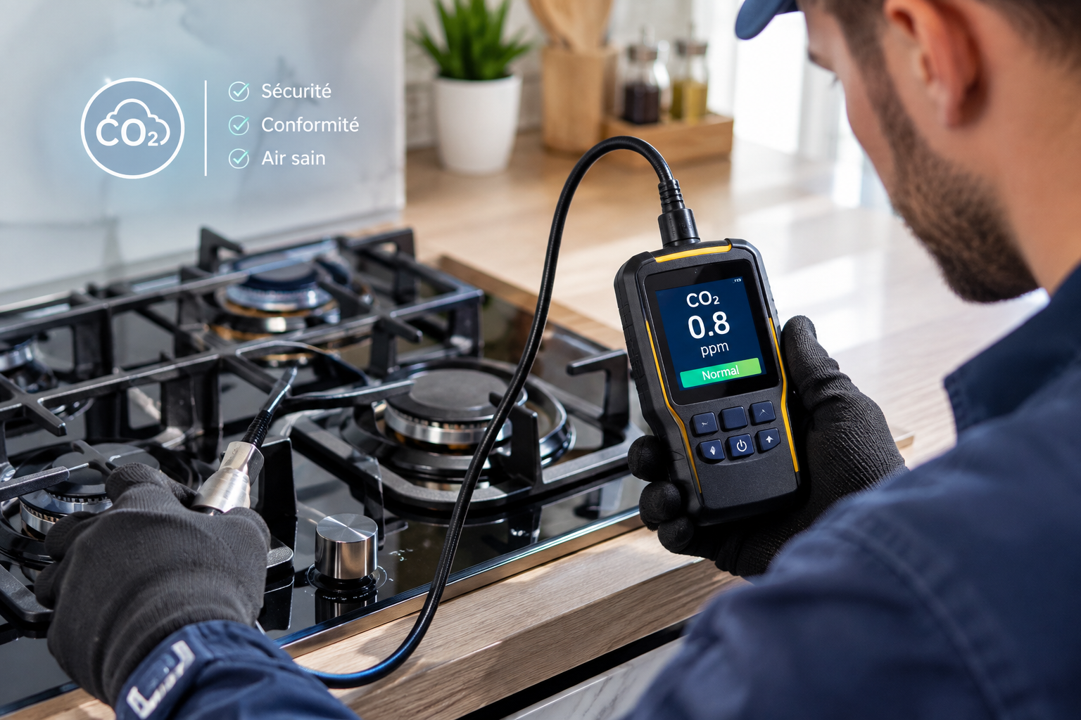 Diagnostic installation gaz